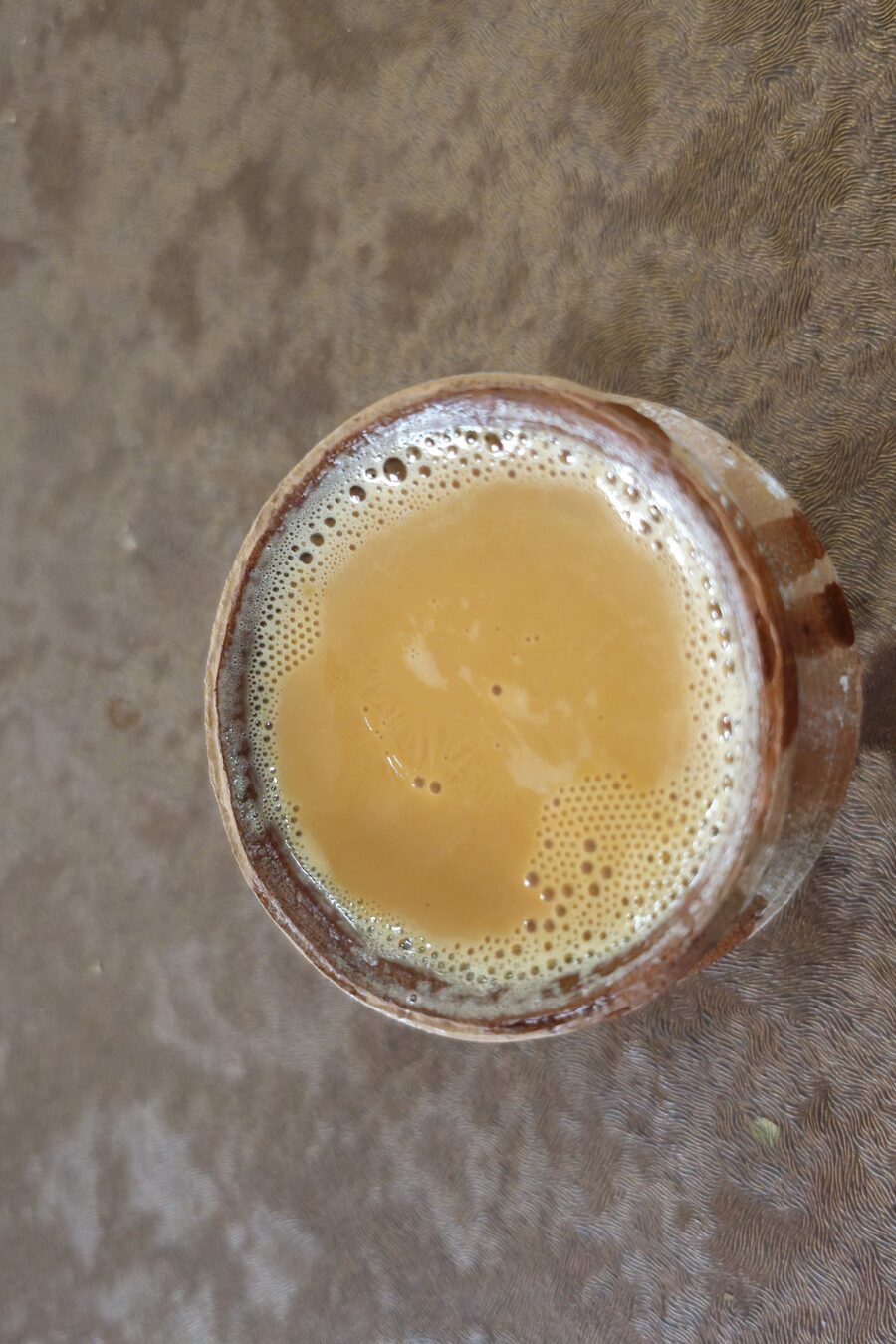 Traditional terracotta kulhad cups used for serving chai